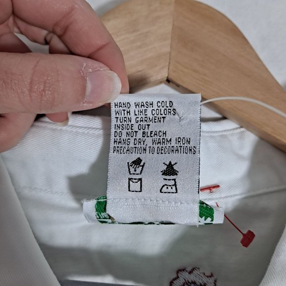 Quacker Factory Shirt Woman Size 3X Embroidere Rooster Colorful Button Up Pocket - Picture 4 of 11